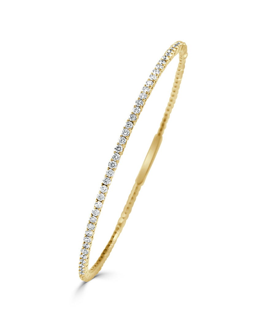 Sabrina Designs 14k 1.72 Ct. Tw. Diamond Flexible Bangle Bracelet