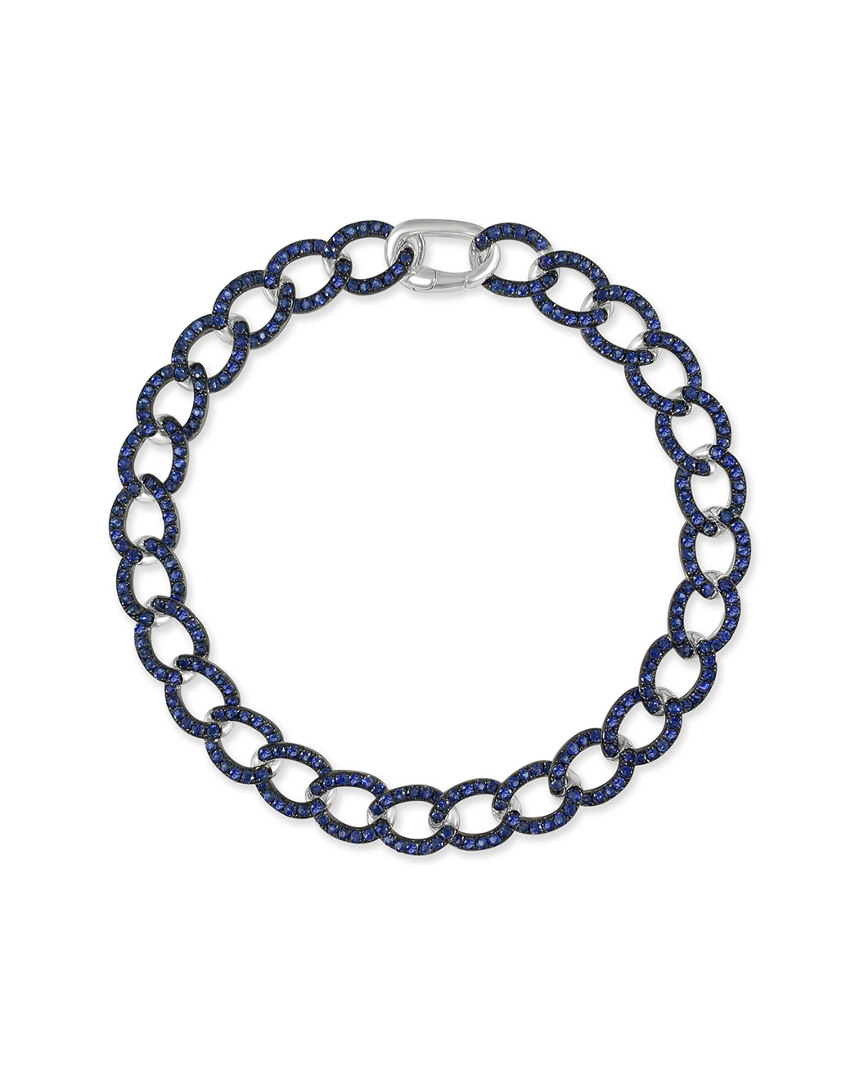 Sabrina Designs 14k 3.27 Ct. Tw. Sapphire Link Bracelet