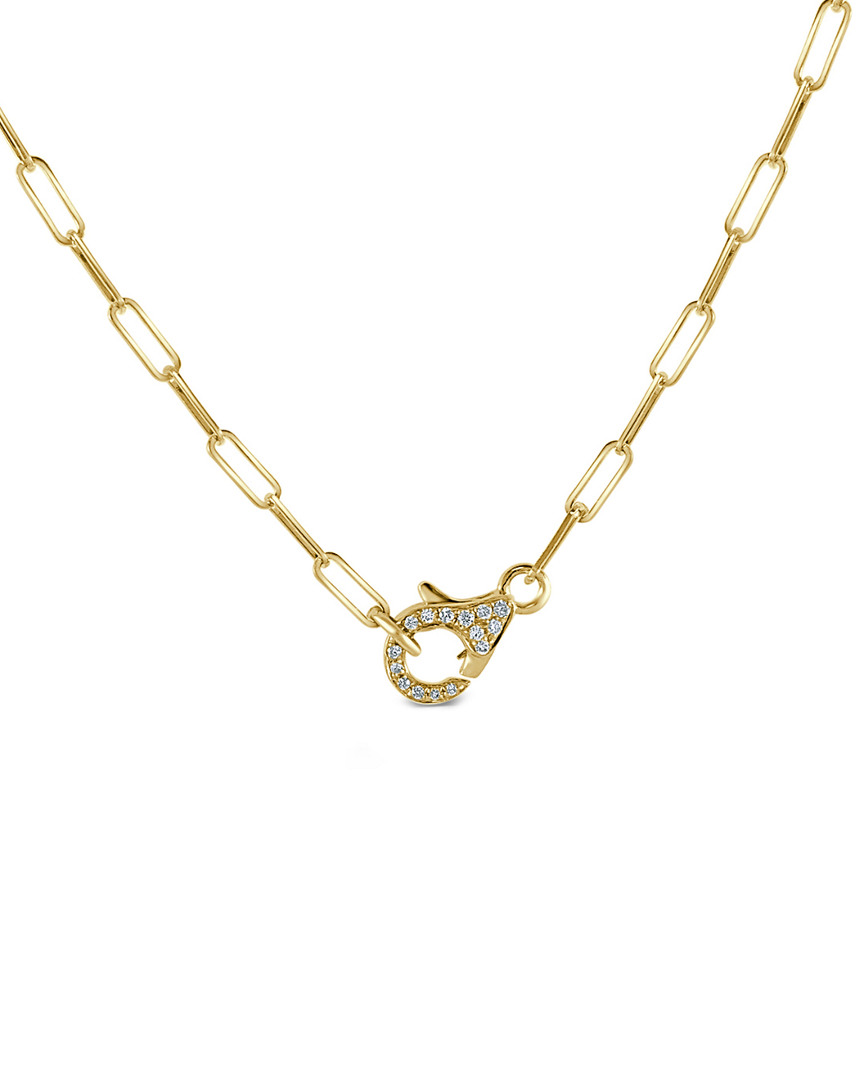 Sabrina Designs 14k 0.21 Ct. Tw. Diamond Link Necklace In Gold