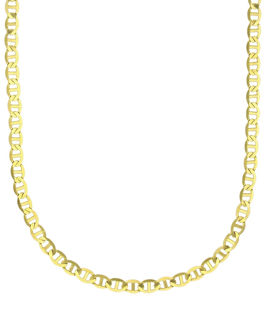 Liv Oliver 18k Flat Link Necklace In Gold