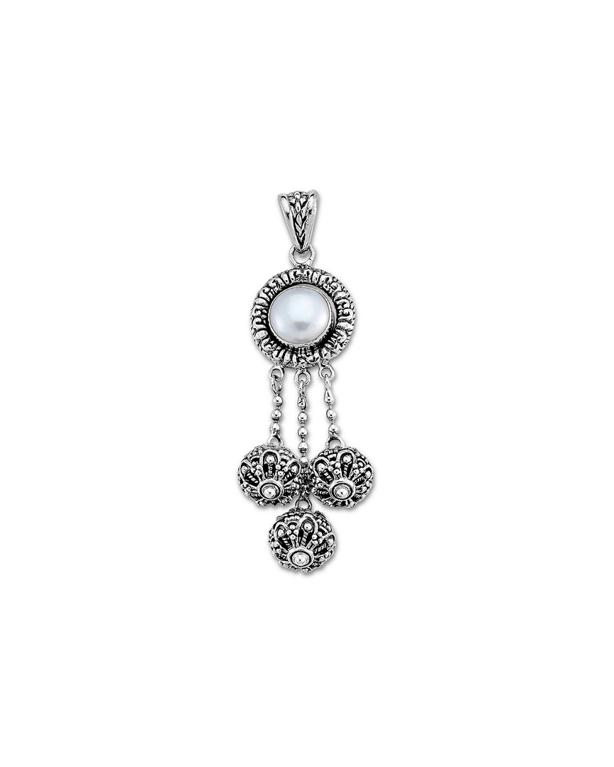 Samuel B. Silver 10mm Pearl Dream Catcher Necklace