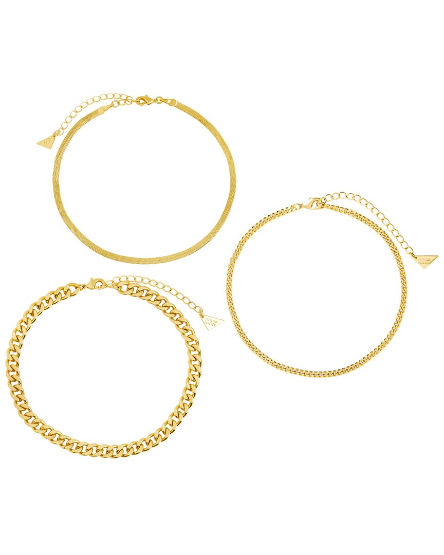 Sterling Forever 14k Plated Adalina Anklet