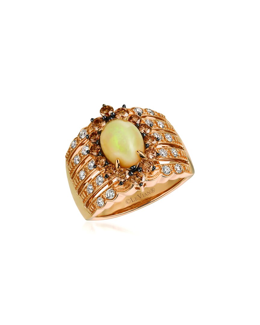 Le Vian Chocolatier 14k Strawberry Gold 2.25 Ct. Tw. Diamond & Opal Ring