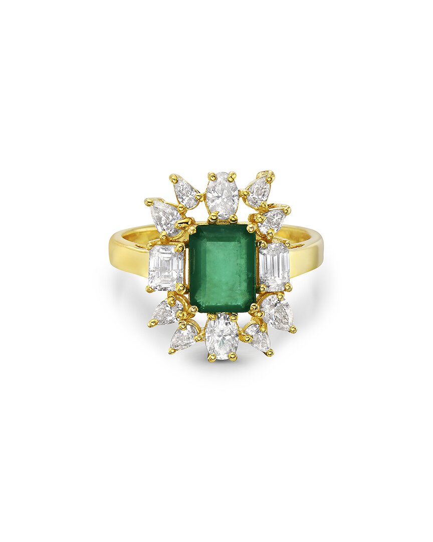 Forever Creations Usa Inc. Forever Creations 14k 2.87 Ct. Tw. Diamond & Emerald Ring