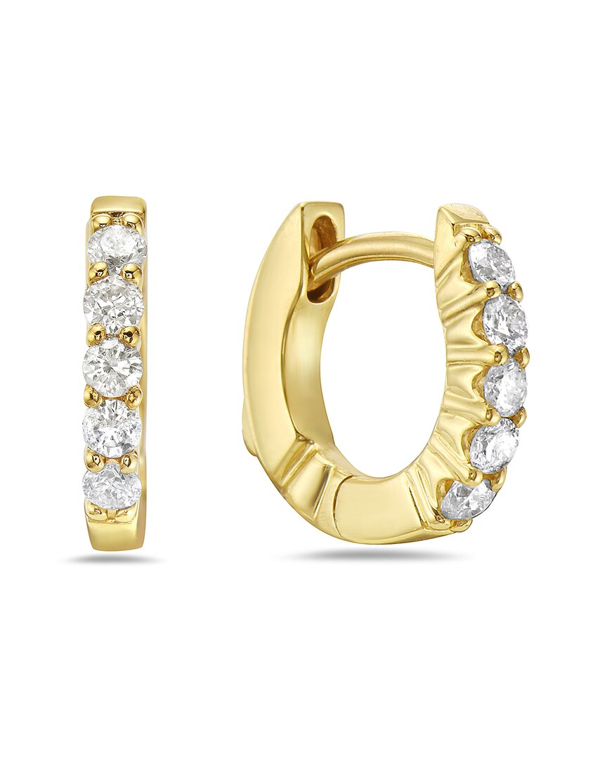 Forever Creations Usa Inc. Forever Creations 14k 0.35 Ct. Tw. Diamond Huggie Earrings
