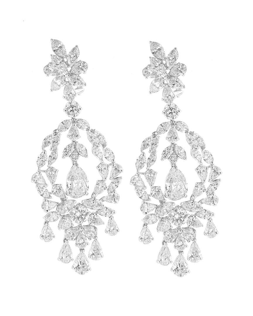 Diana M. Fine Jewelry 18k 29.78 Ct. Tw. Diamond Earrings