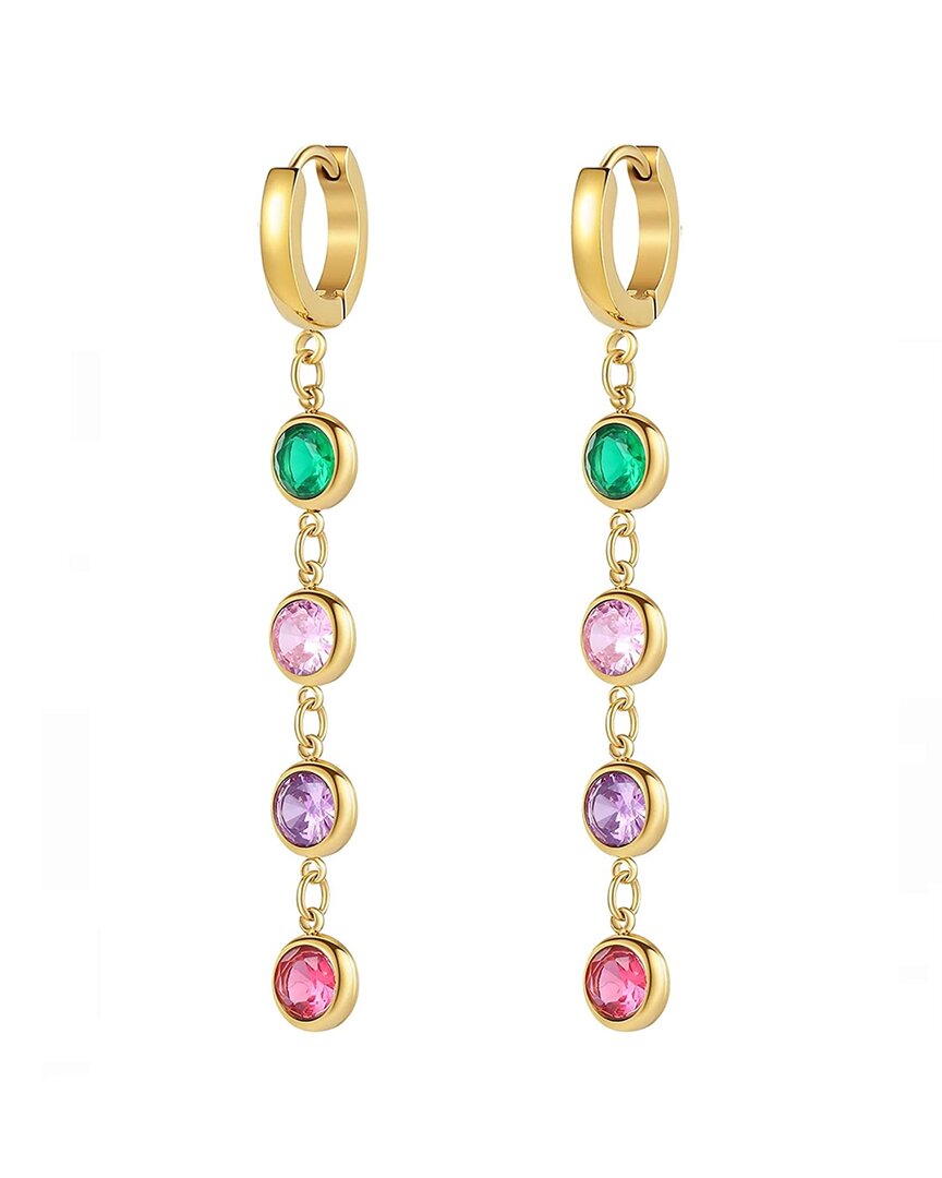 Liv Oliver 18k Plated Cz Earrings