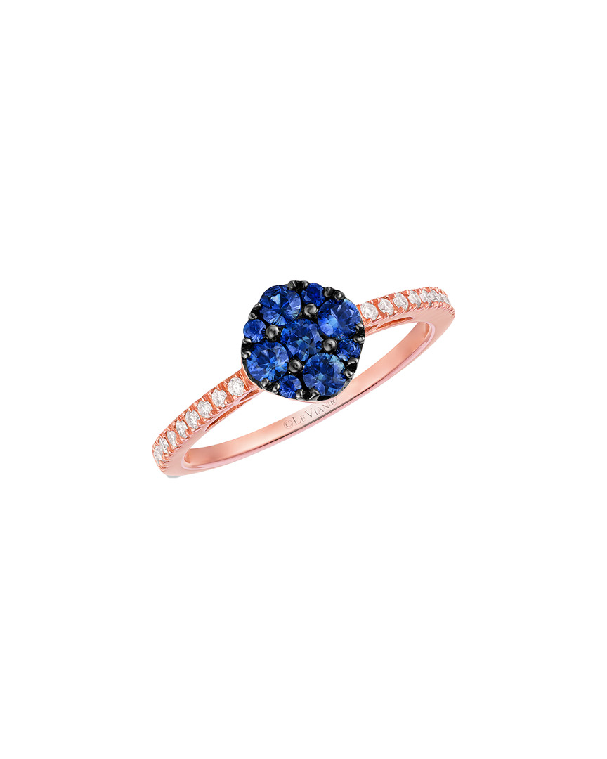 Le Vian 14k Rose Gold 0.60 Ct. Tw. Diamond & Sapphire Ring