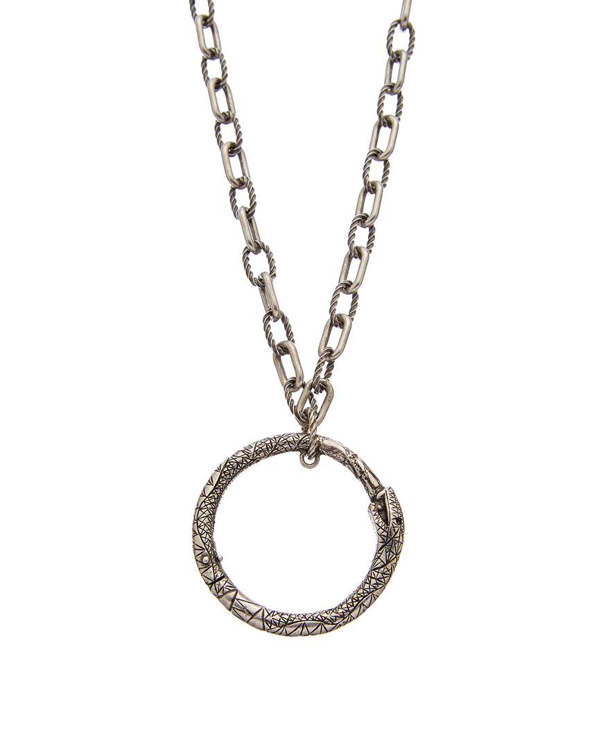 Gucci Ouroboros Silver Necklace Women's | eBay