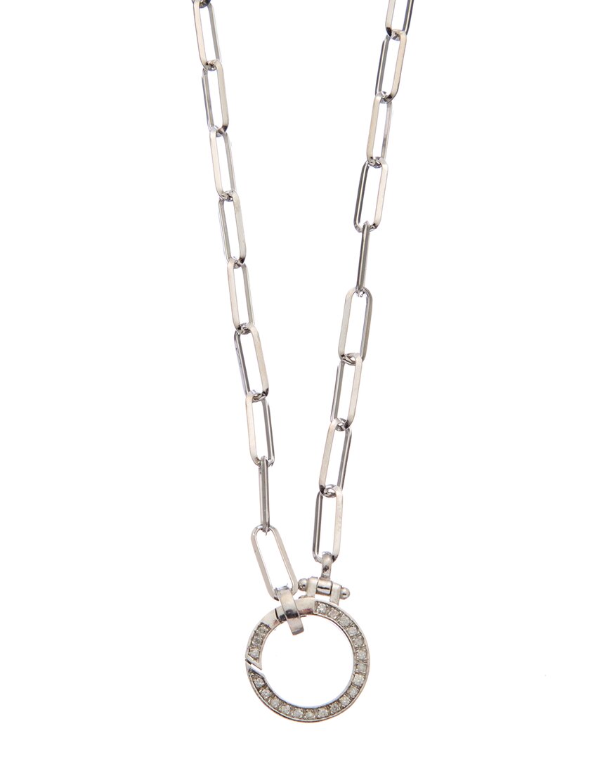 Meshmerise 18k Over Silver 0.20 Ct. Tw. Diamond Necklace