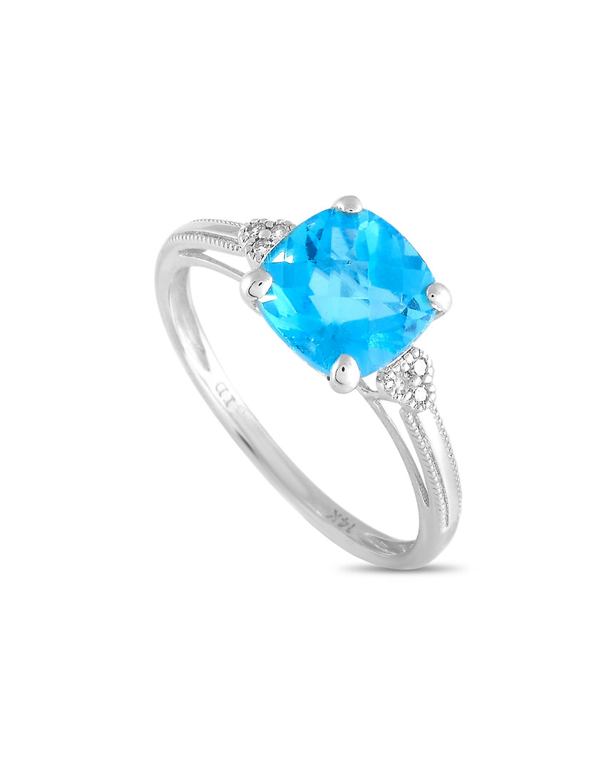 Image of K Diamond & Topaz Ring
