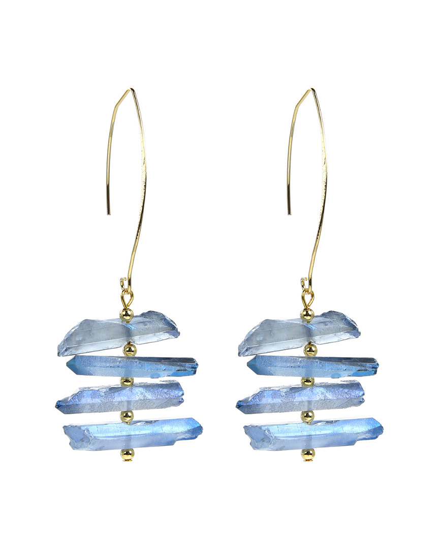 Eye Candy La Natural Quartz Drop Earrings