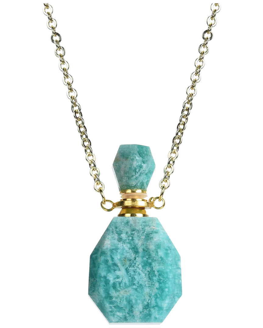 Eye Candy La Amazonite Aromatherapy Bottle Necklace