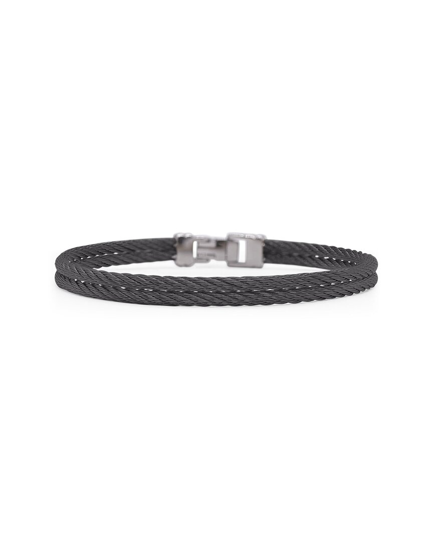 Shop Alor Noir Stainless Steel Bracelet In Black