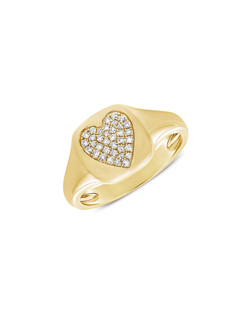 Sabrina Designs 14k 0.10 Ct. Tw. Diamond Signet Ring