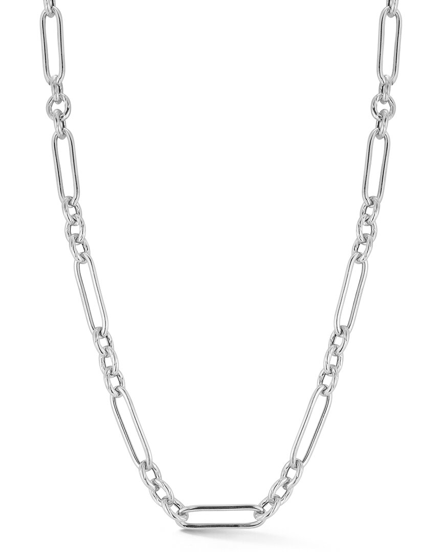 Sphera Milano Silver Twist Figaro Necklace