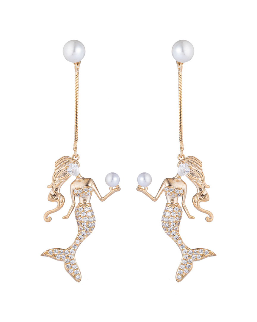 Eye Candy La Luxe Collection Mermaid Cubic Zirconia Crystal Drop Earrings