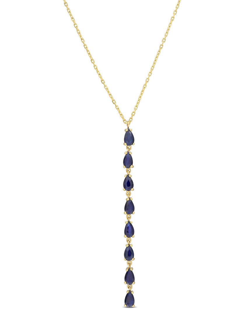 Shop Rina Limor 10k 2.00 Ct. Tw. Blue Sapphire Necklace
