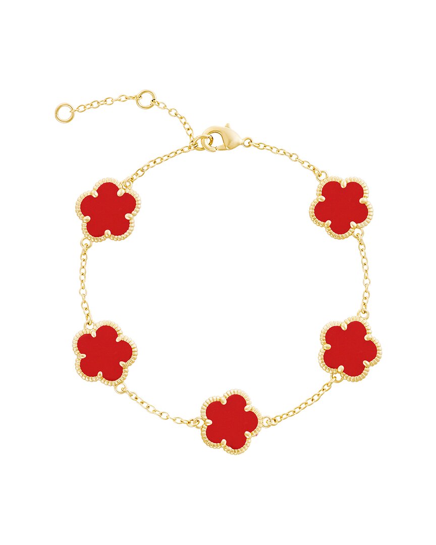 Jankuo Flower 14k Plated Station Bracelet