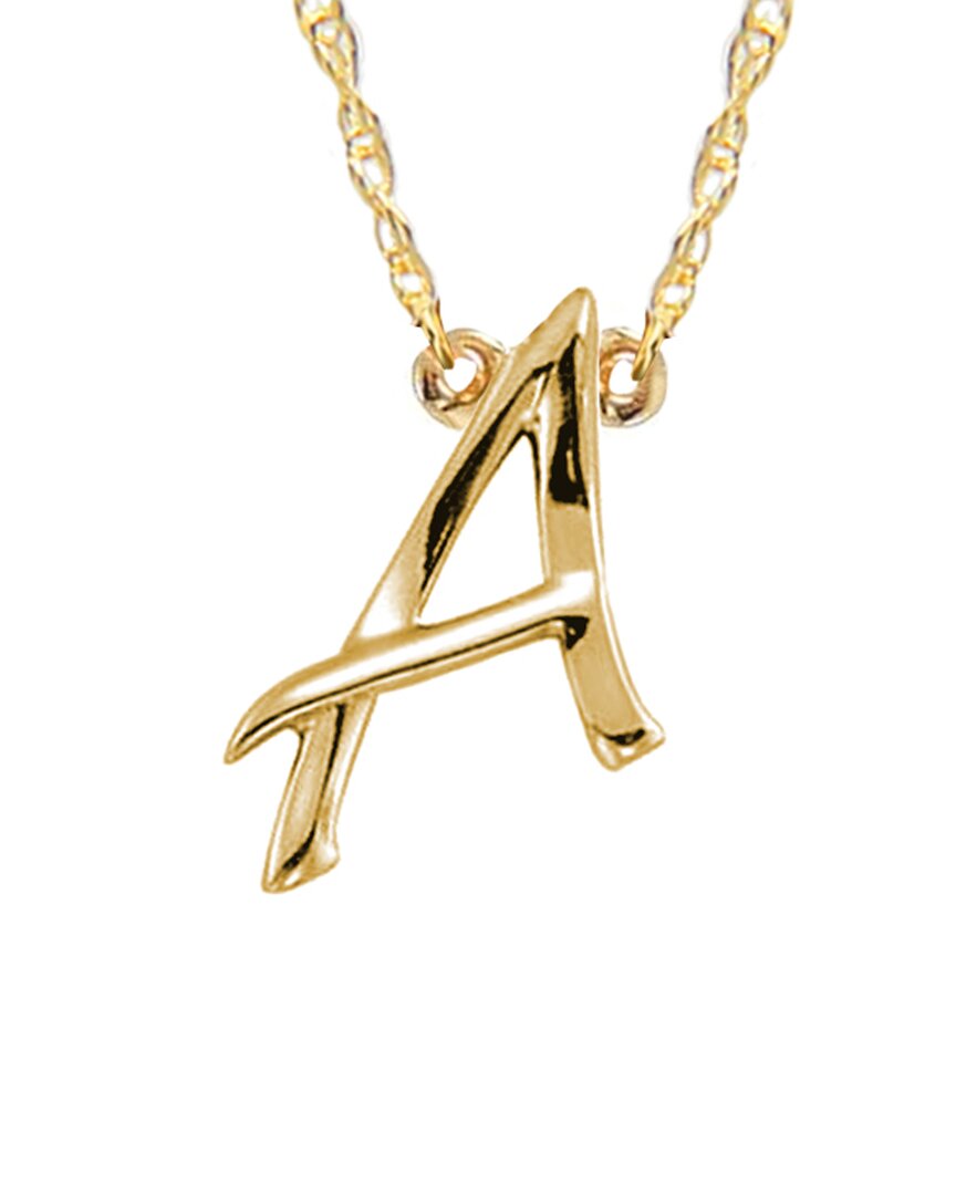 Jane Basch 14k A Z Initial Necklace In Gold