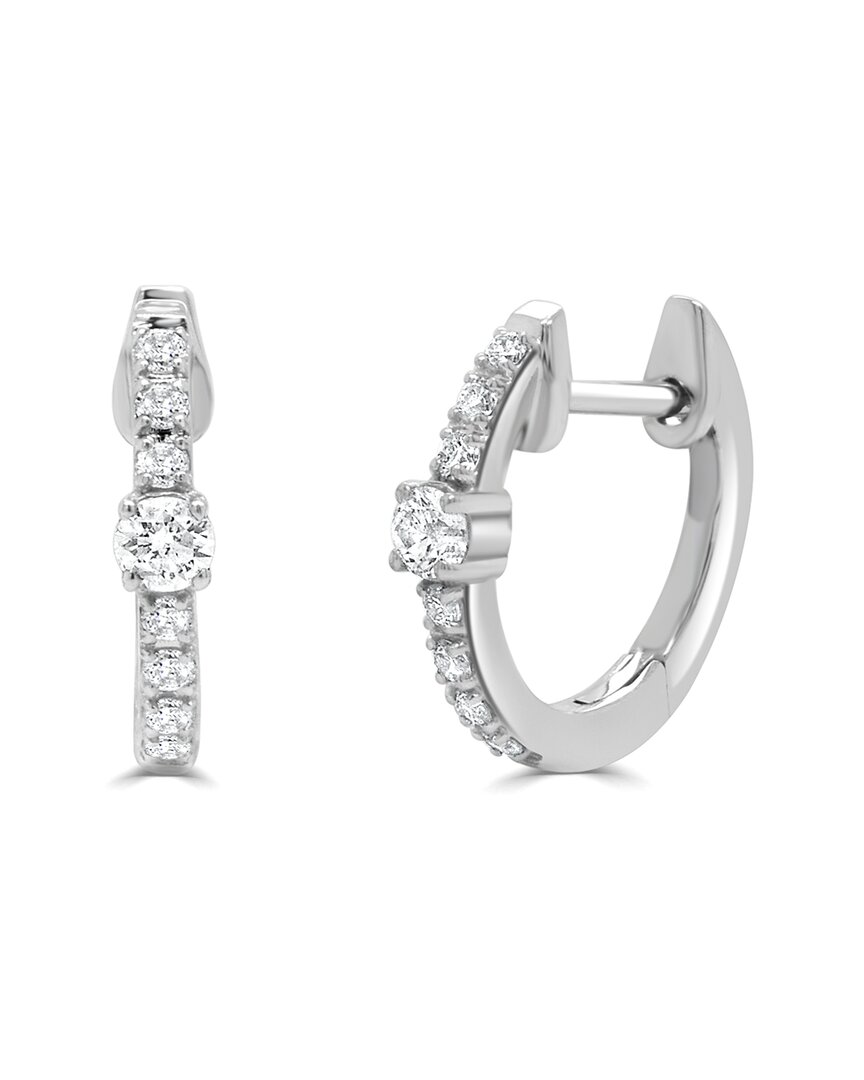 Sabrina Designs 14k 0.22 Ct. Tw. Diamond Huggie Earrings