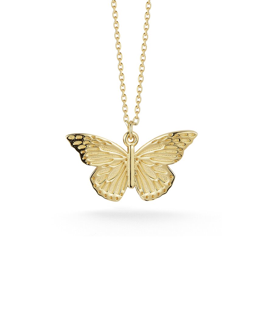Ember Fine Jewelry 14k Butterfly Necklace In Gold