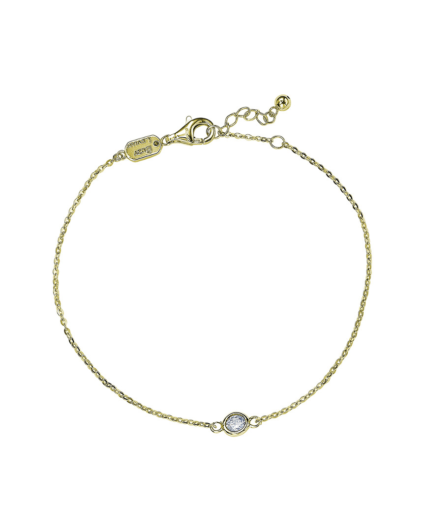 Suzy Levian 14k 0.25 Ct. Tw. Diamond Station Bracelet