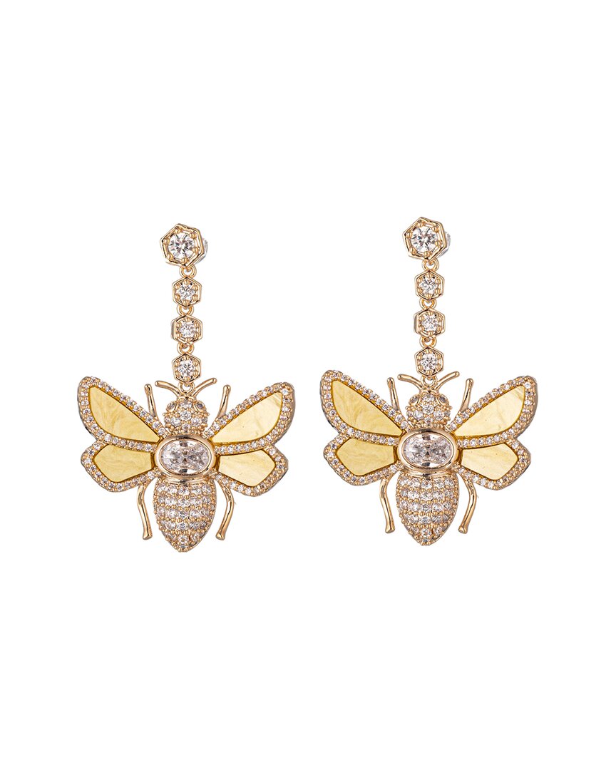 Eye Candy La The Luxe Collection Cz Bee Drop Earrings