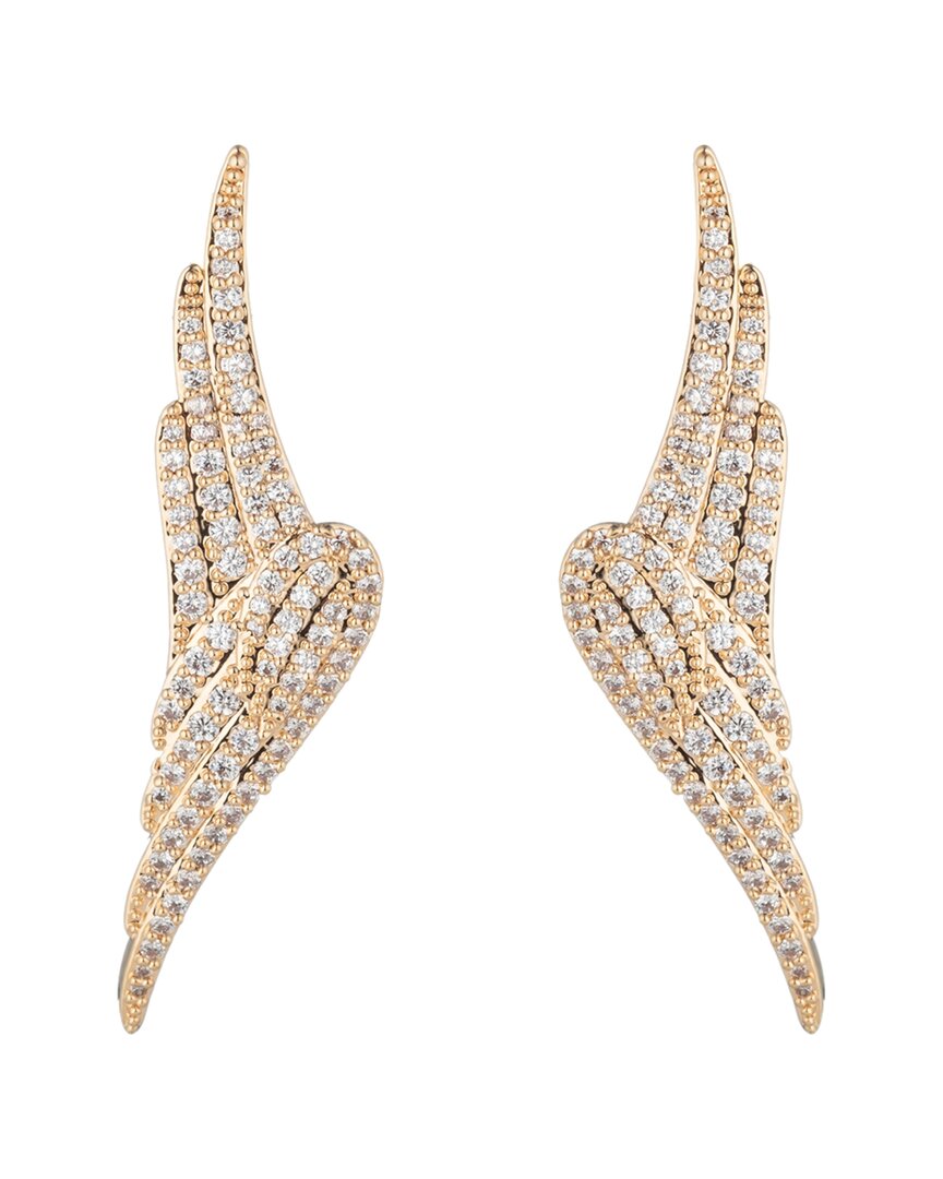 Eye Candy LA The Luxe Collection CZ Angle Wing Dangle Earrings