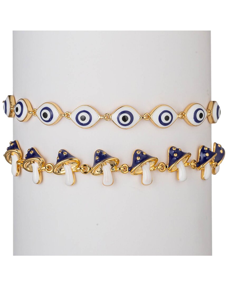 Eye Candy La The Luxe Collection Eye See Mushrooms Bracelet Set