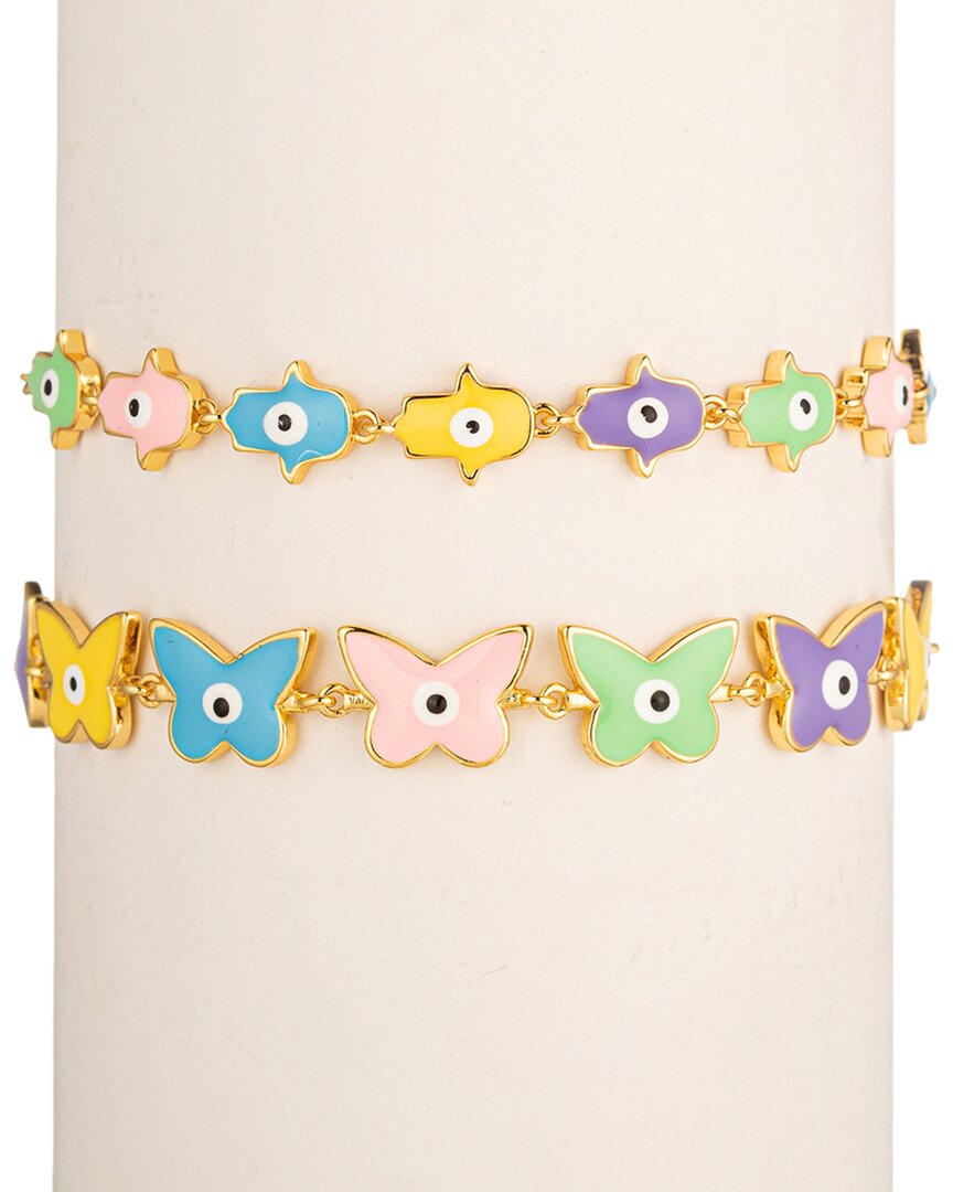 Eye Candy La The Luxe Collection Hamsa & Butterfly Bracelet Set