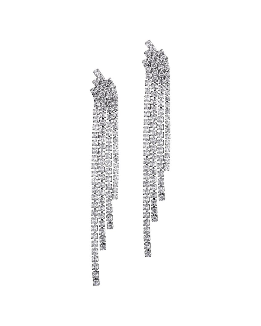 Adornia Crystal Cascade Sweeper Earrings