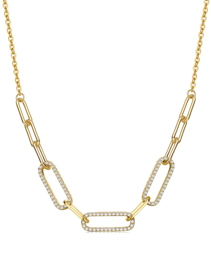 Shop Genevive 14k Over Silver Chain Necklace