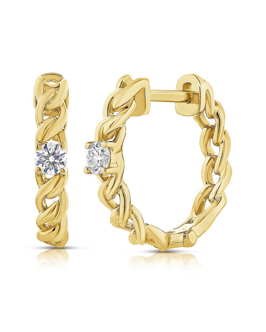 Diana M. Fine Jewelry 14K 0.25 ct. tw. Diamond Huggie Earrings
