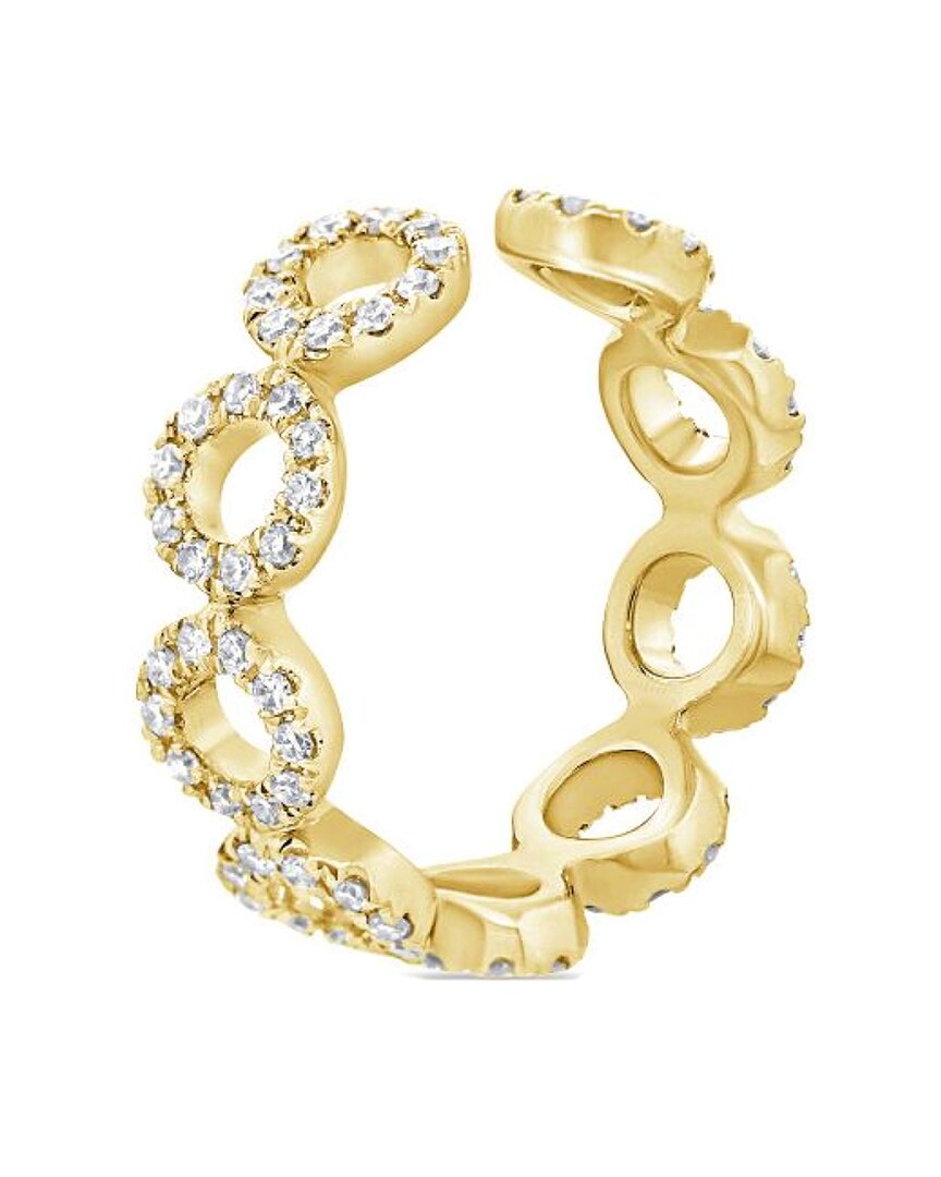 Diana M. Fine Jewelry 14K 0.12 ct. tw. Diamond Cuff Earrings