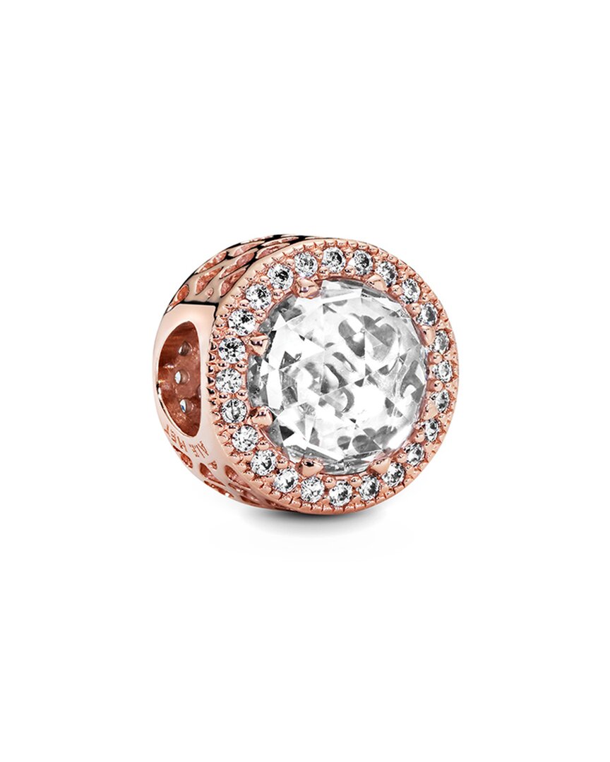 Pandora Timeless 14k Rose Gold Plated Cz Charm