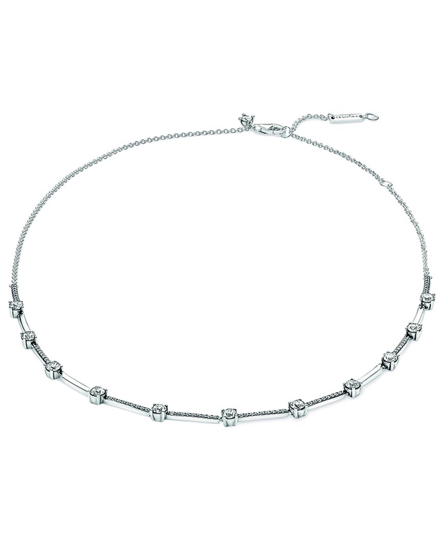 Pandora Timeless Silver Cz Necklace