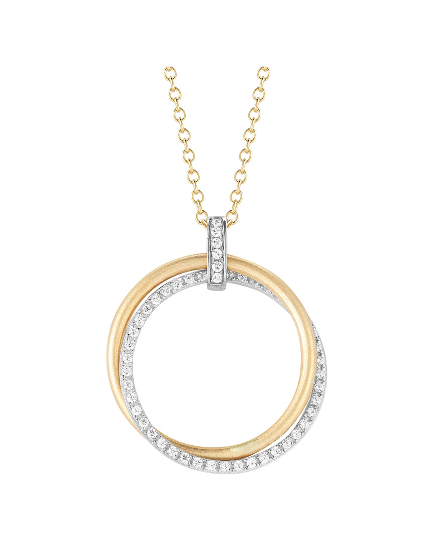 Shop I. Reiss Circle Of Love 14k 0.50 Ct. Tw. Diamond Necklace