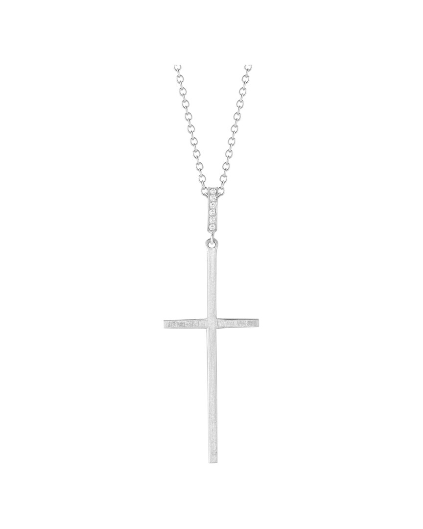 I. Reiss 14k Diamond Cross Necklace