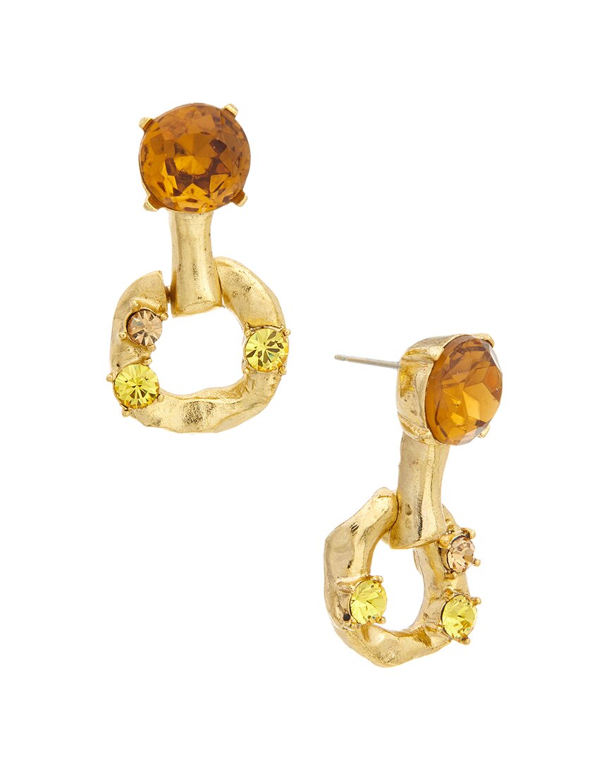 Oscar De La Renta Rhinestone Earrings