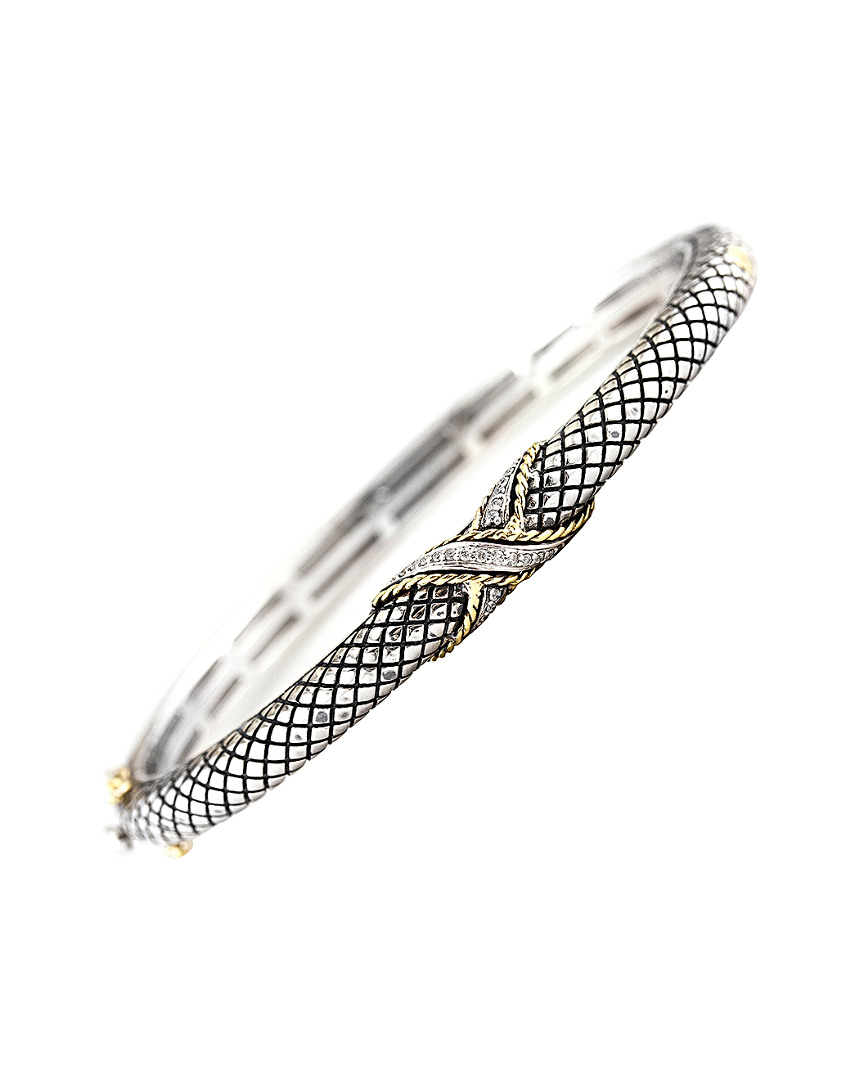Andrea Candela Linea 18k & Silver Bangle In Metallic