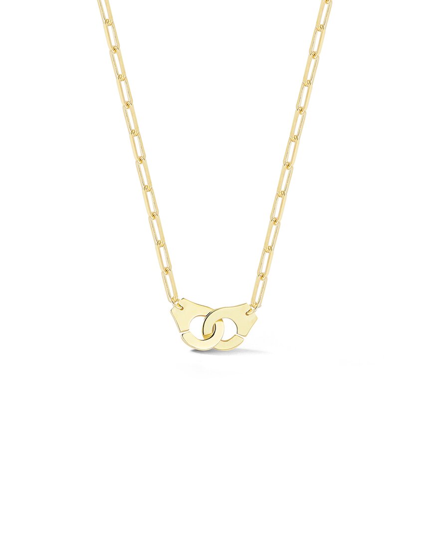 Sphera Milano 14k Over Silver Handcuff Choker Necklace