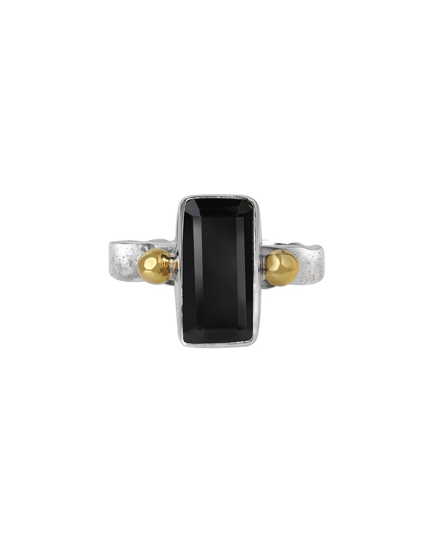 Tiramisu Silver 5.12 Ct. Tw. Black Onyx Ring