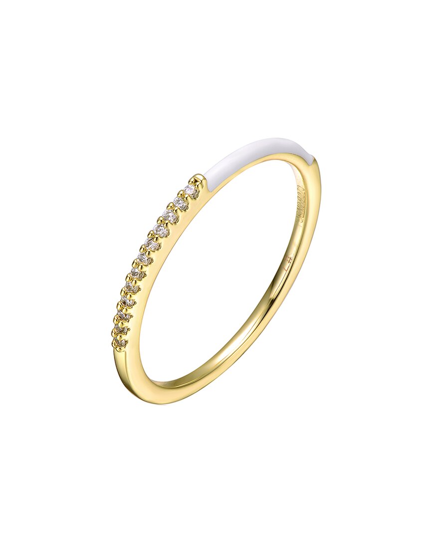 Shop Rachel Glauber 14k Plated Cz Stackable Ring
