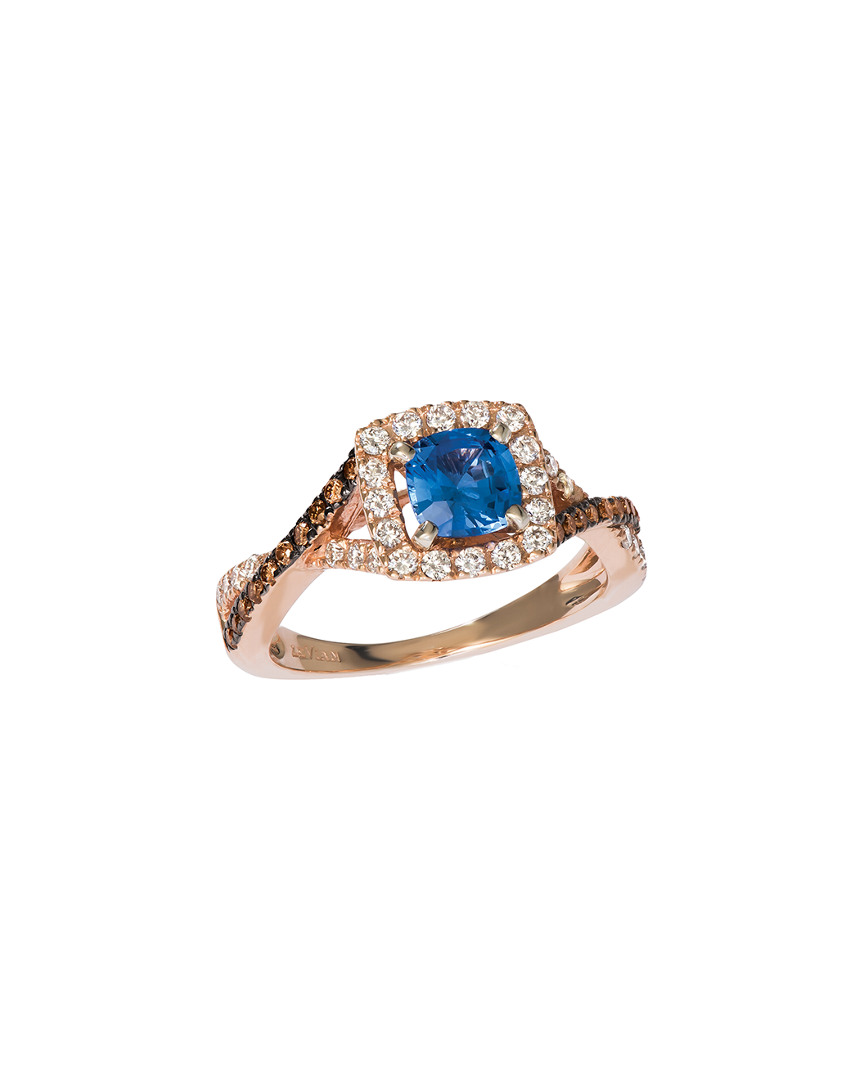 Le Vian 14k Rose Gold 1.33 Ct. Tw. Diamond & Sapphire Ring