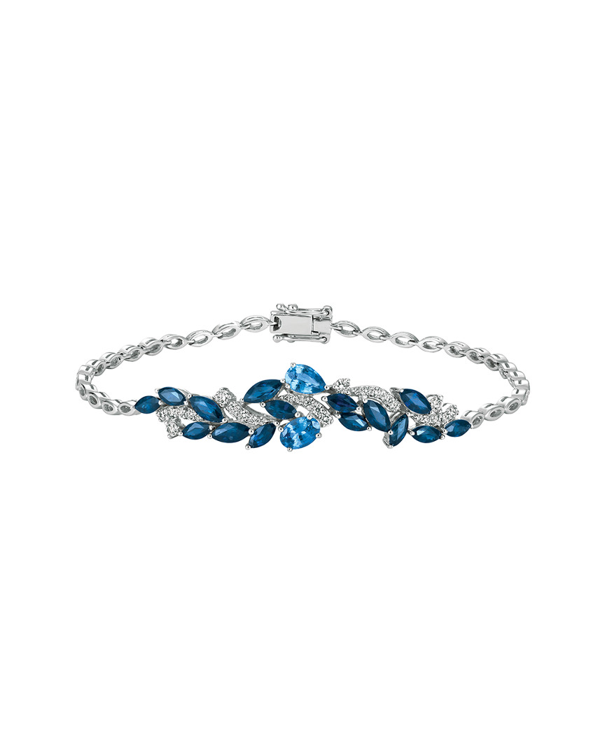 Le Vian Ladies Blueberry Sapphire Bracelets Set In 14k Vanilla Gold