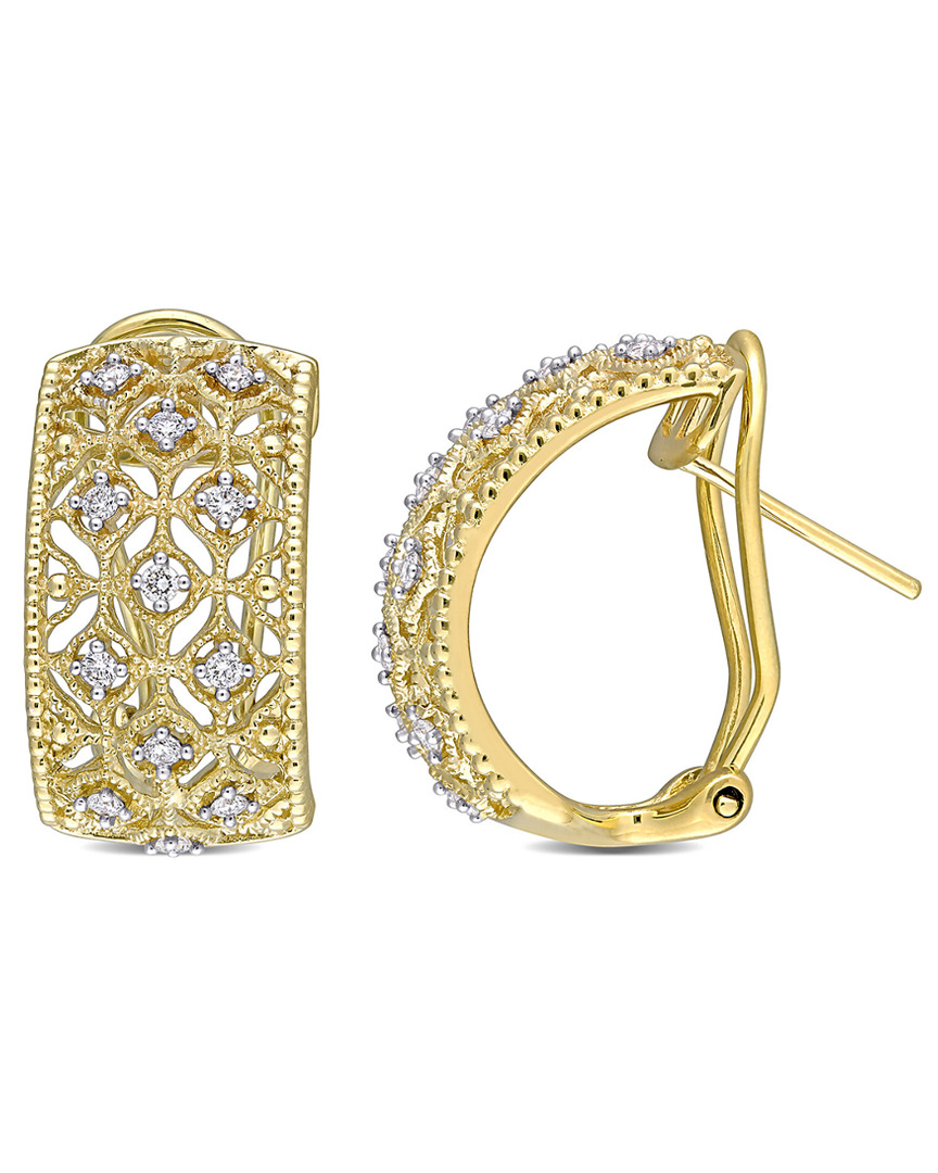 Rina Limor 14k 0.34 Ct. Tw. Diamond Cuff Earrings