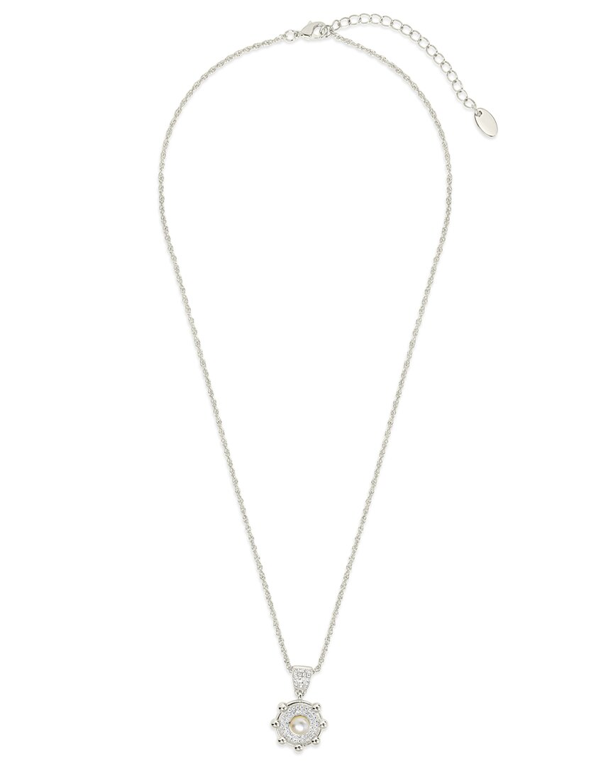 Sterling Forever Cubic Zirconia Etta Pendant Necklace