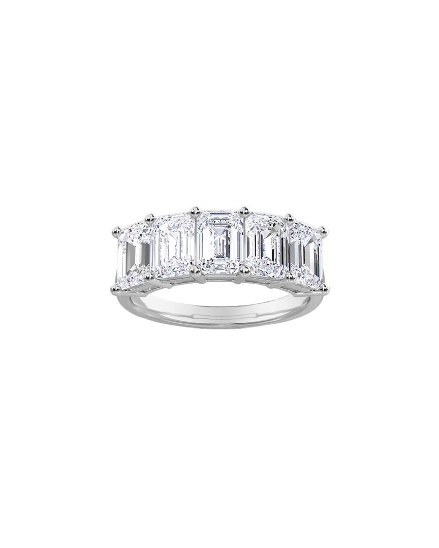 Diana M. Fine Jewelry 14k 3.60 Ct. Tw. Diamond Half-eternity Ring In Metallic