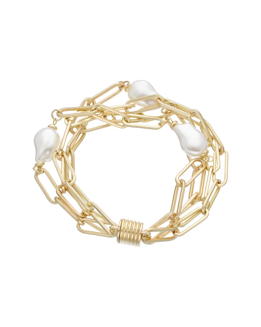 Juvell 18k Plated Cz Bangle Bracelet